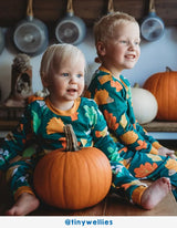 Toby Tiger Organic Autumn Print Pyjamas
