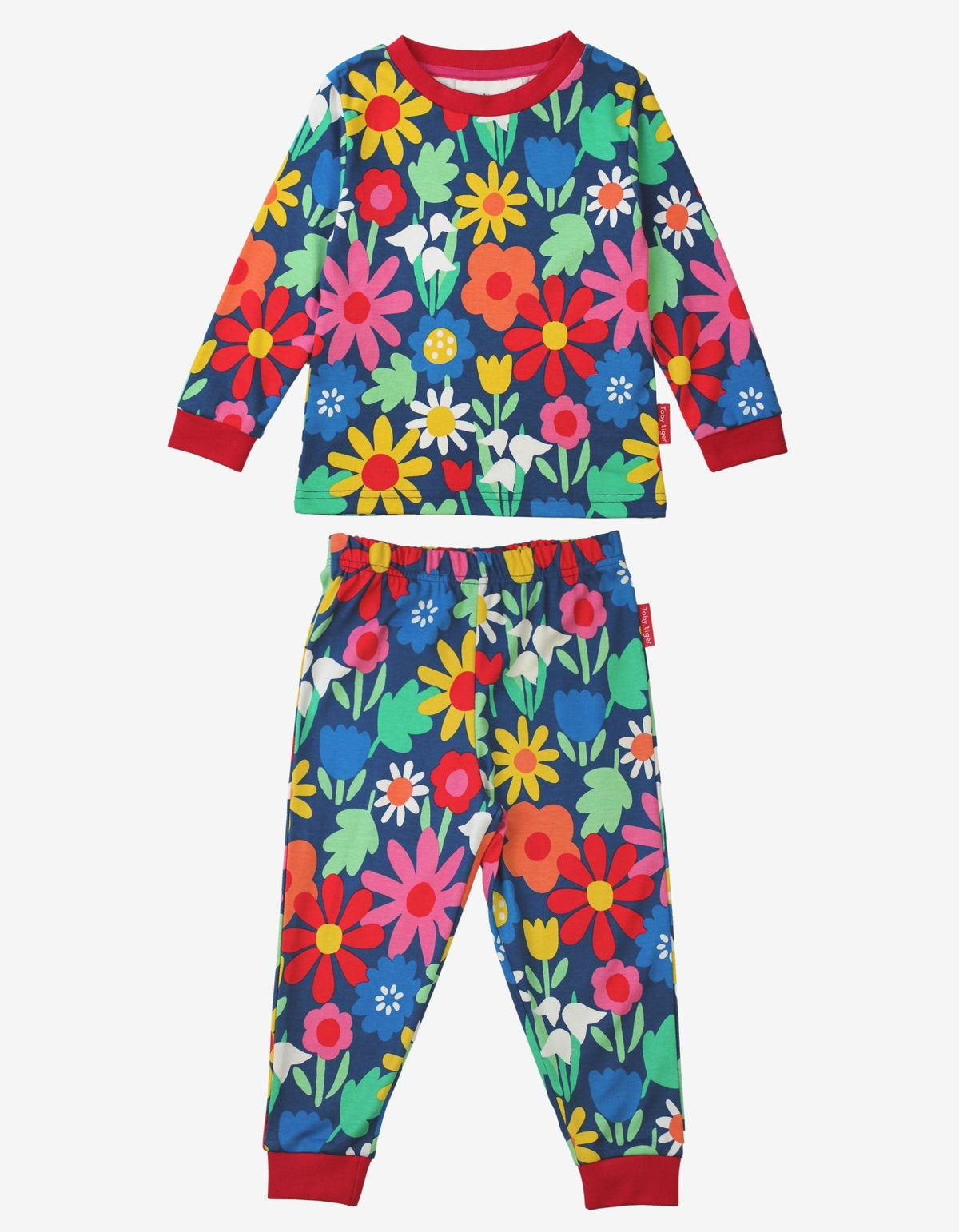 Toby Tiger Organic Bold Floral Print Pyjamas