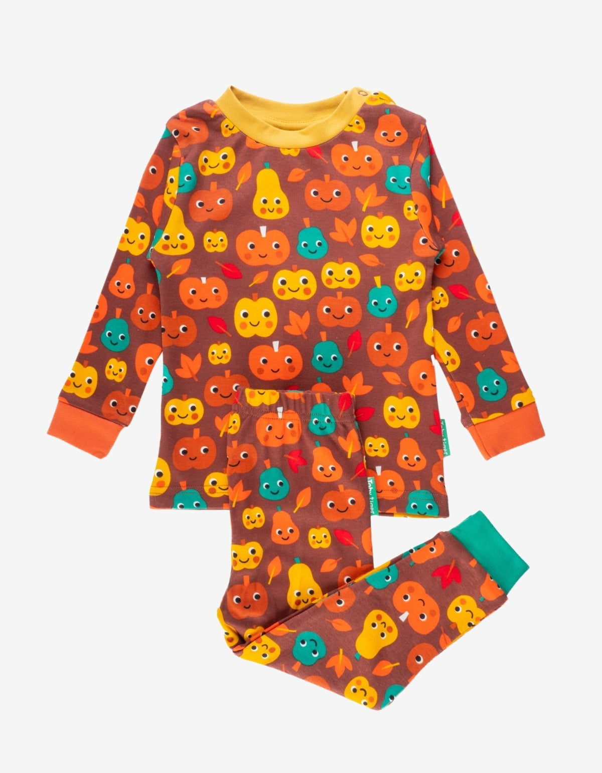 Toby Tiger Organic Pumpkin Print Pyjamas