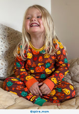 Toby Tiger Organic Pumpkin Print Pyjamas