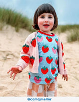 Toby Tiger Organic Strawberry Print Short Pyjamas