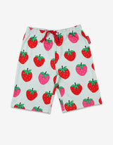 Toby Tiger Organic Strawberry Print Short Pyjamas