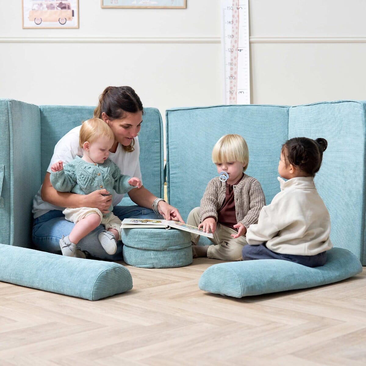 Tutti Bambini Playrama Montessori Kids Play Sofa - Ocean Stone