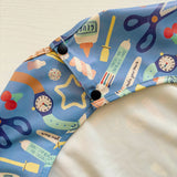 Long Sleeved Baby Bib - Crafty Print