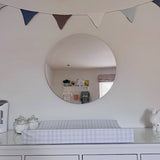 Anti-Roll Wedge Changing Mat - Baby Blue Gingham