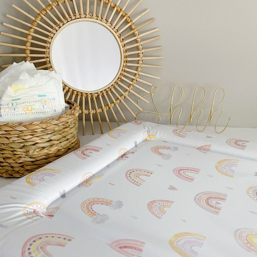 Standard Changing Mat - Beau Rainbow Print