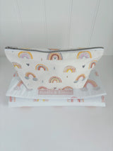 Nappy and wipes pouch - Beau Rainbow Print