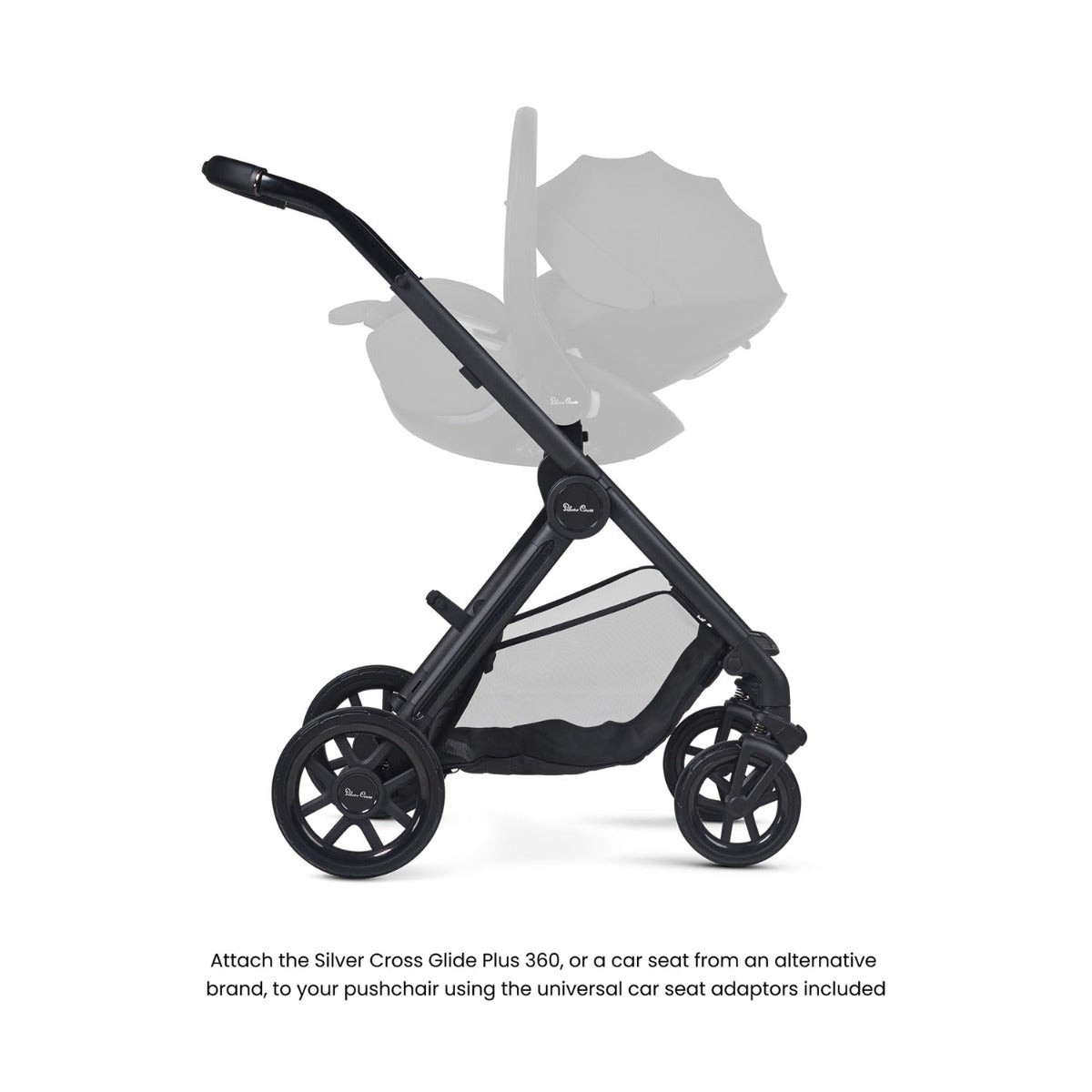 Silver Cross Reef 2 with First Bed Folding Carrycot and Accessory Bundle - Space