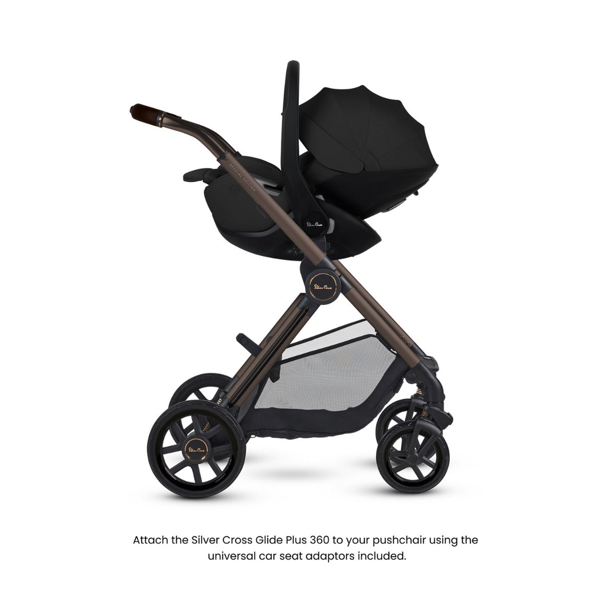 Silver Cross Reef 2 Special Edition Ultimate 360 Family Car Seat Bundle - Ganache