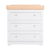 Tutti Bambini Malmo Cot Bed with Rio Furniture 3 Piece Room Set - Dove Grey/Honey Oak