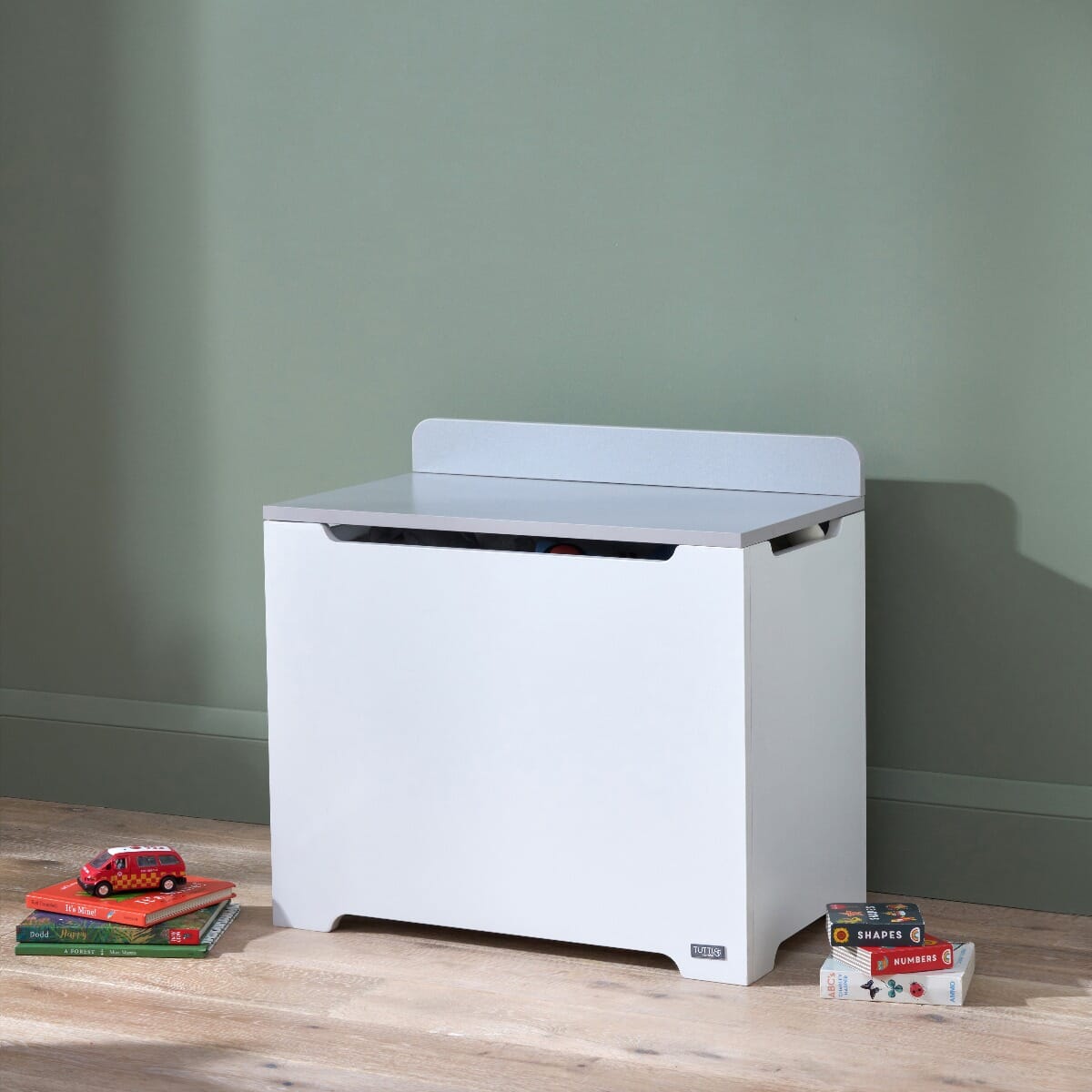 Tutti Bambini Rio Toy Box - White & Dove Grey