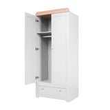 Tutti Bambini Rio Wardrobe - Dove Grey & Honey Oak