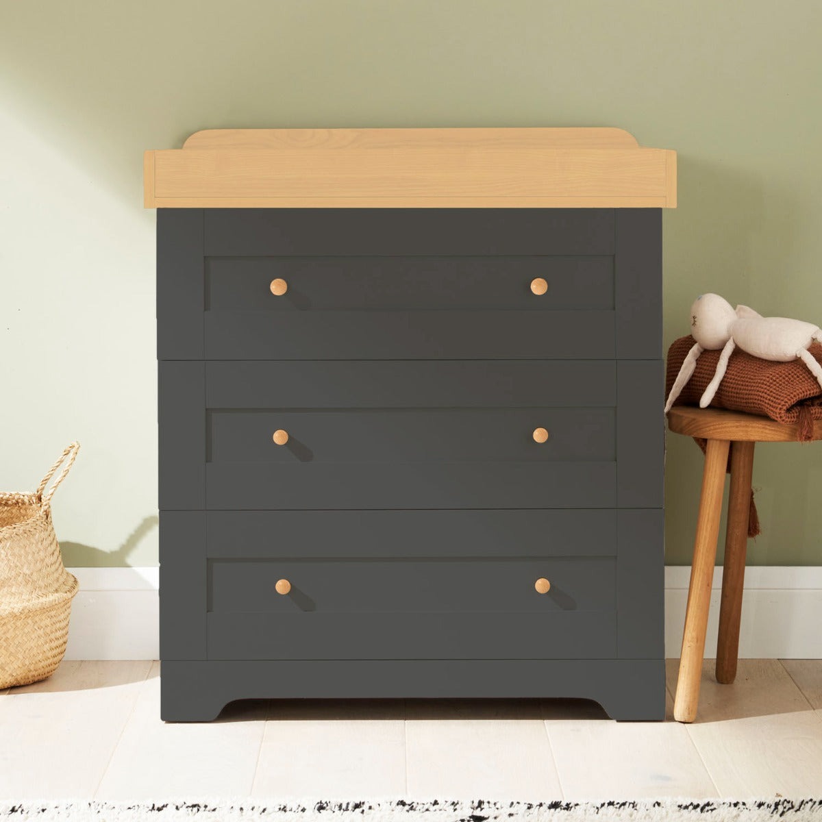 Tutti Bambini Rio 2pc Room Set - Slate/Oak