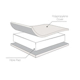 Tutti Bambini Rio Cot Bed with Cot Top Changer & Mattress - Dove Grey/Oak