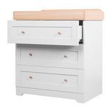 Tutti Bambini Malmo Cot Bed & Rio Furniture 2pc Set - Dove Grey/Oak