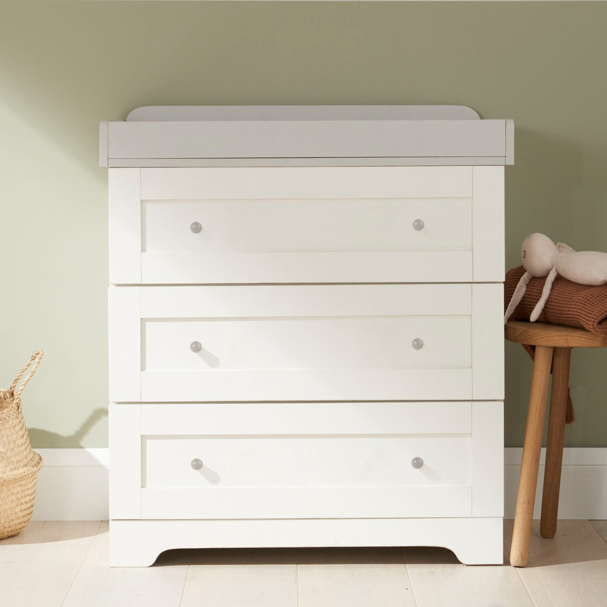 Tutti Bambini Rio Chest Changer - White/Dove Grey