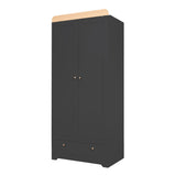 Tutti Bambini Rio Wardrobe - Slate/Oak