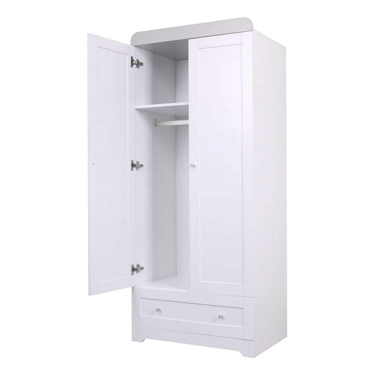 Tutti Bambini Rio Wardrobe - White/Dove Grey