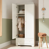 Tutti Bambini Rio Wardrobe - White/Dove Grey