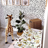 Anti-Roll Wedge Changing Mat - Safari Animals Print