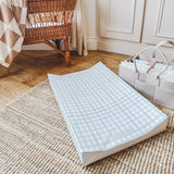 Anti-Roll Wedge Changing Mat - Sage Green Gingham