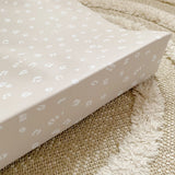 Anti-Roll Wedge Baby Changing Mat - Sand Animal Print