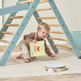Tutti Bambini Scala Montessori 3 in 1 Pikler Climbing Frame with Climbing Wall - Ocean Stone