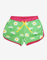 Toby Tiger Organic Daisy Print Running Shorts