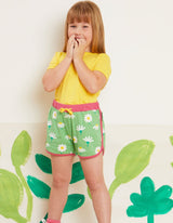 Toby Tiger Organic Daisy Print Running Shorts