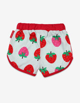 Toby Tiger Organic Strawberry Print Running Shorts