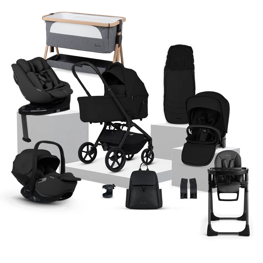 Silver Cross Breez Ultimate 360 Family Car Seat & Accessory Bundle - Onyx