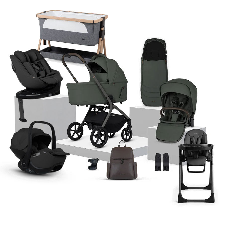 Silver Cross Breez Ultimate 360 Family Car Seat & Accessory Bundle - Pewter