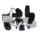 Silver Cross Breez Ultimate Cybex Cloud T & 360 Base Bundle - Onyx
