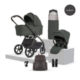Silver Cross Cove 2 Ultimate Cybex Cloud T Car Seat Bundle - Pewter