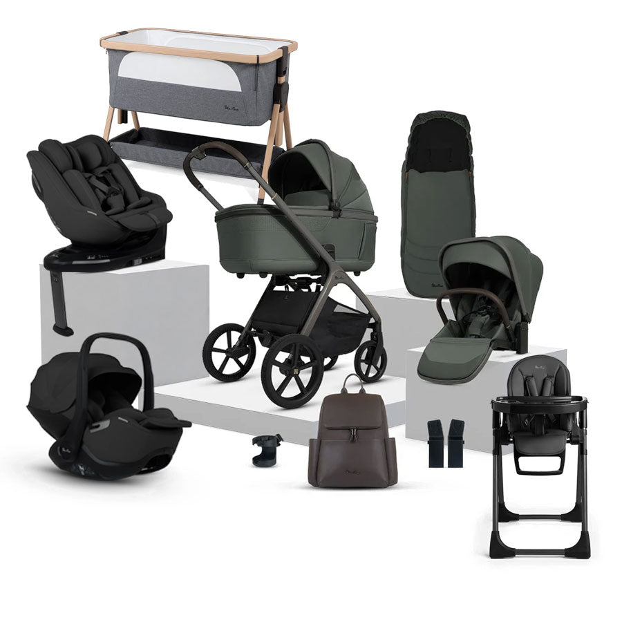 Silver Cross Cove Ultimate 360 Family Car Seat & Accessory Bundle - Pewter