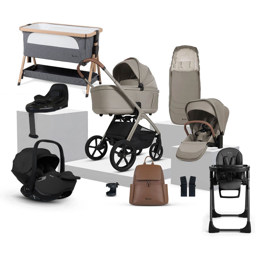 Silver Cross Cove Ultimate 360 Car Seat & Accessory Bundle - Champagne