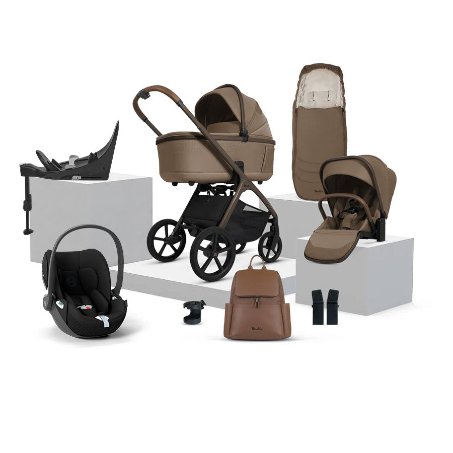 Silver Cross Cove Ultimate Cybex Cloud T Car Seat Bundle - Maple