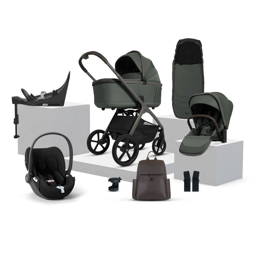 Silver Cross Cove Ultimate Cybex Cloud T Car Seat Bundle - Pewter
