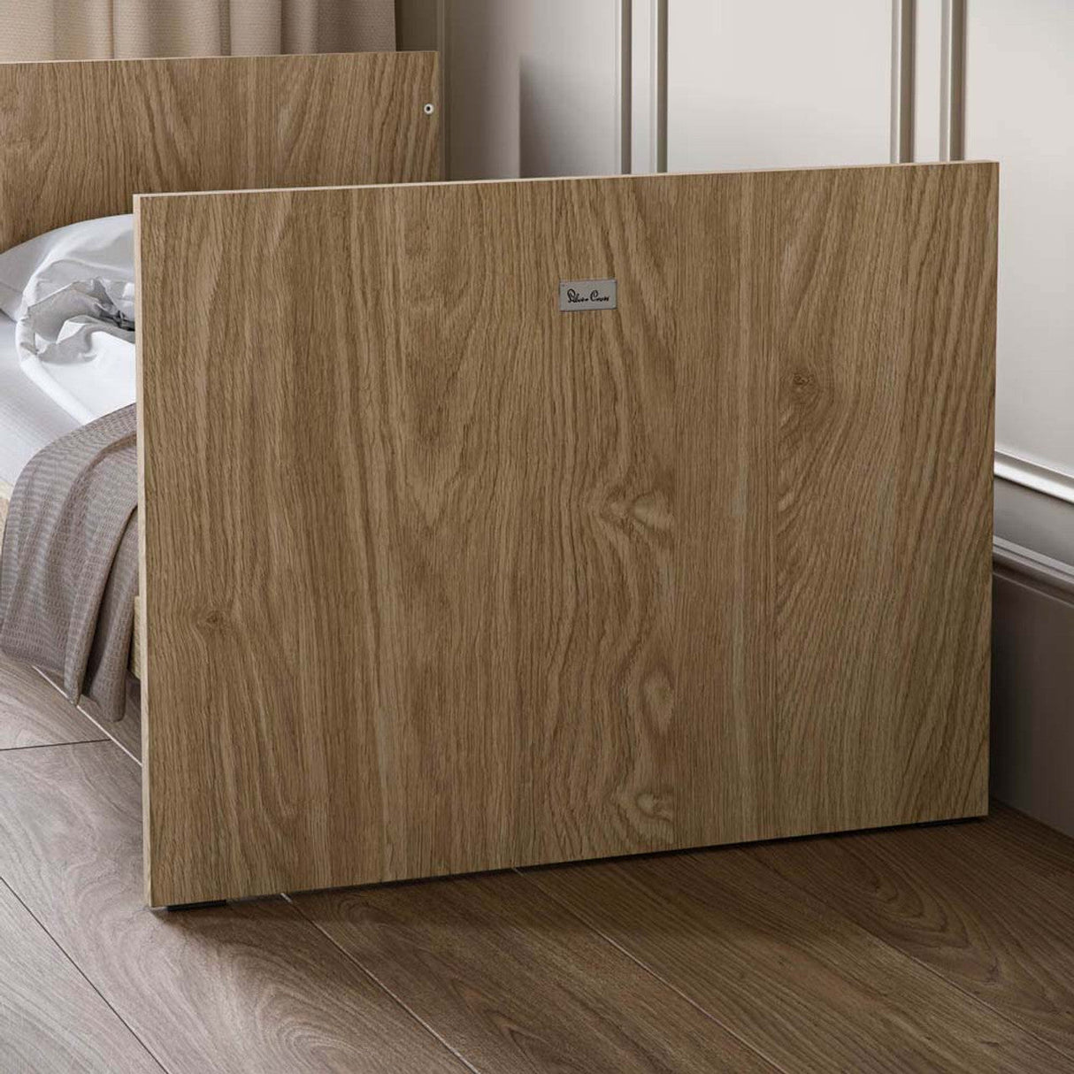 Silver Cross Geneva 3 Piece Nursery Set with Convertible Cot Bed, Dresser & Wardrobe