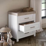 Silver Cross Valencia 2 Piece Nursery Set with Convertible Cot Bed & Dresser