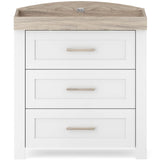 Silver Cross Valencia 3 Piece Nursery Set with Convertible Cot Bed, Dresser & Wardrobe