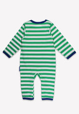 Toby Tiger Organic Hillside Sheep Applique Sleepsuit