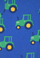 Toby Tiger Organic Hillside Tractor Print Sleepsuit