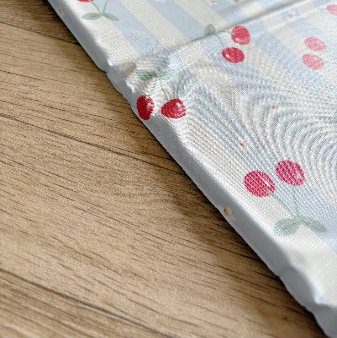 Travel Changing Mat - Cherry Stripe
