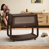 Snuzpod 5 Bedside Crib - Chocolate