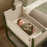Snuzpod 5 Bedside Crib - Olive