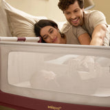 Snuzpod 5 Bedside Crib - Rouge