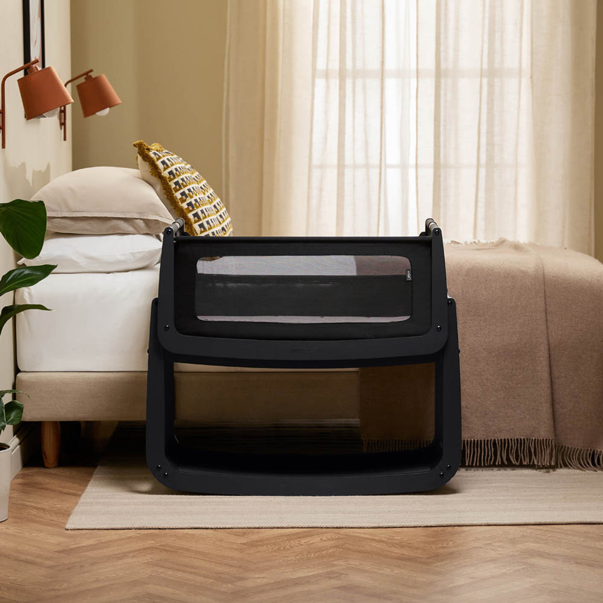 Snuzpod 5 Bedside Crib - Graphite