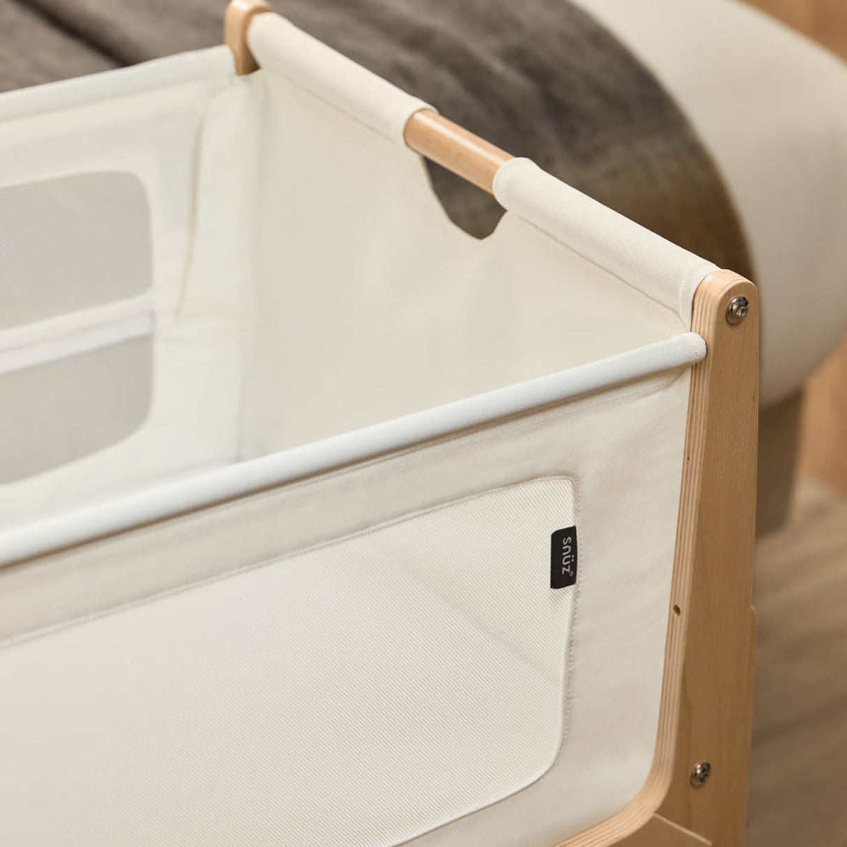 Snuzpod 5 Bedside Crib - Natural