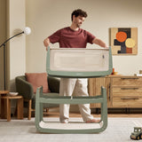Snuzpod 5 Bedside Crib - Sage